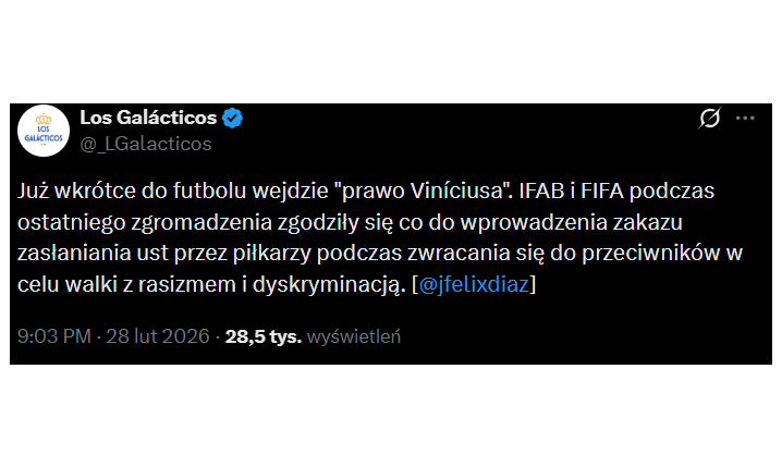 Wchodzi ''PRAWO VINICIUSA''! Oto jego zasady!